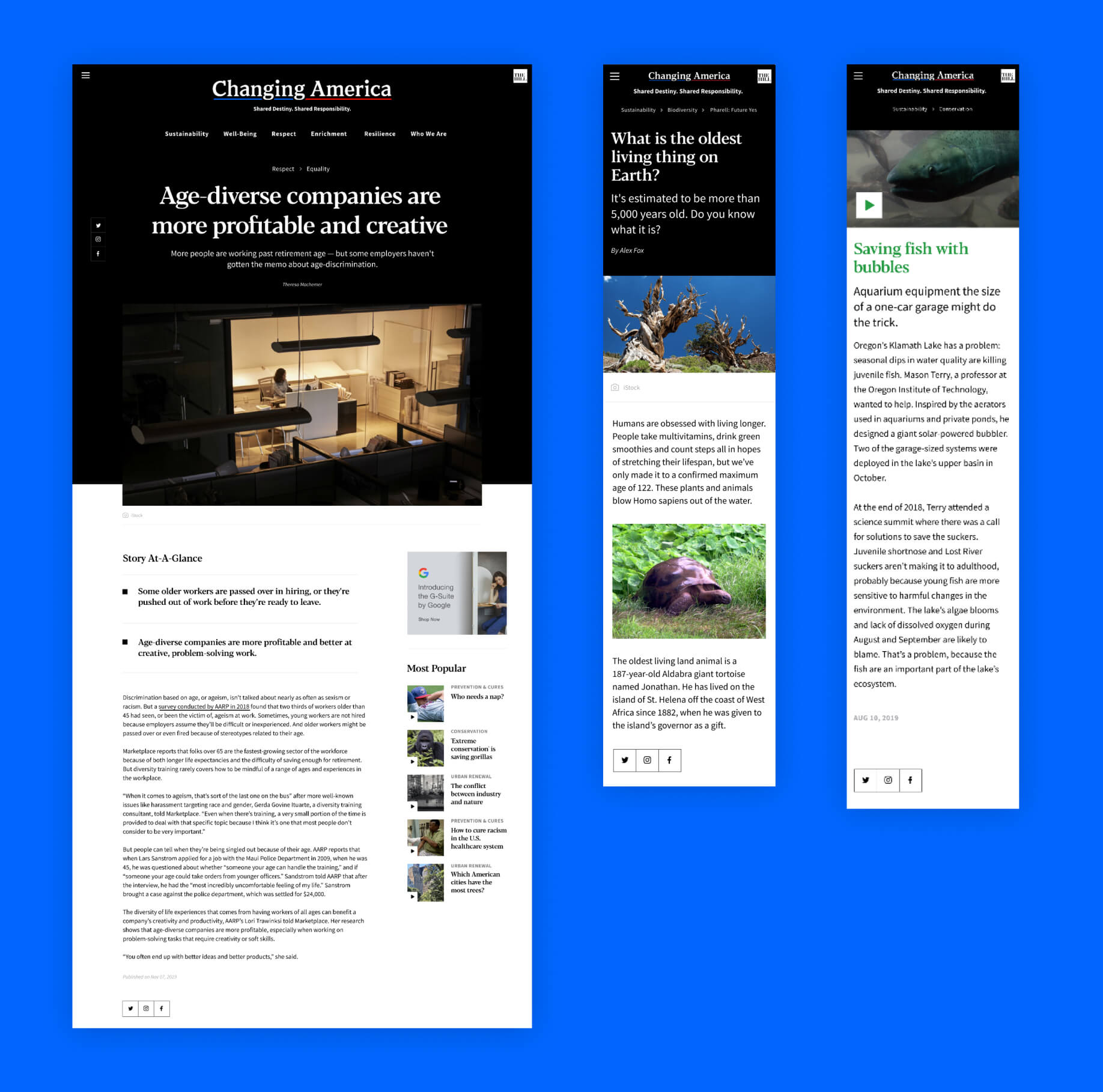 Changing America pages