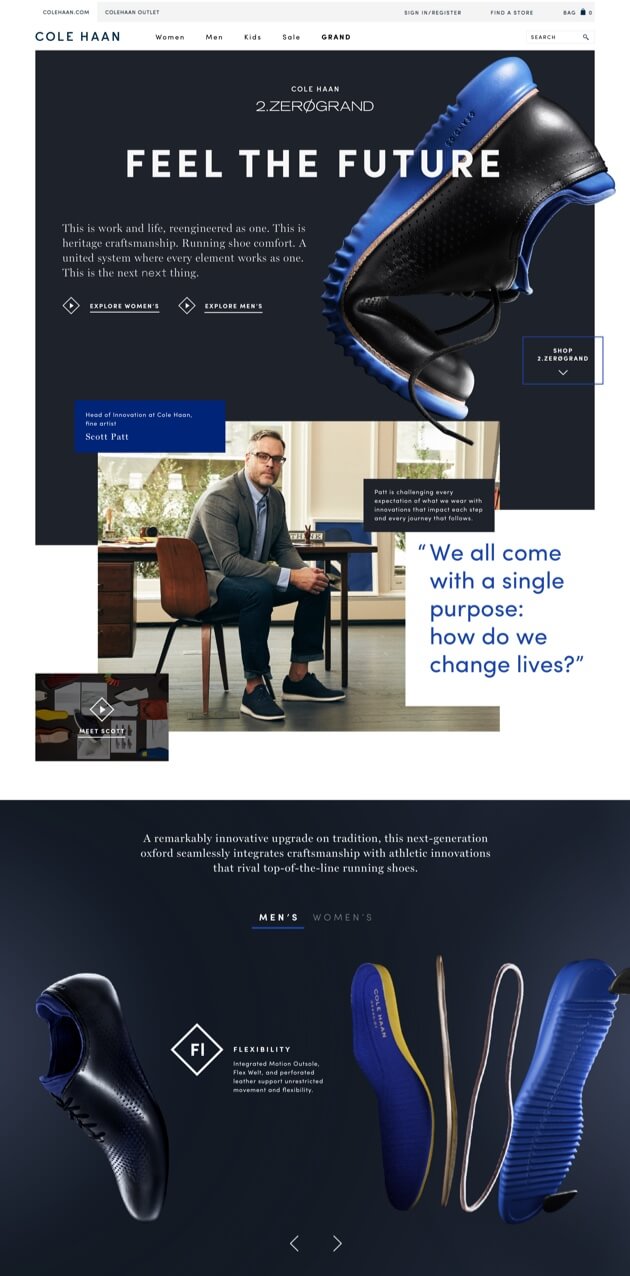 Cole Haan Homepage