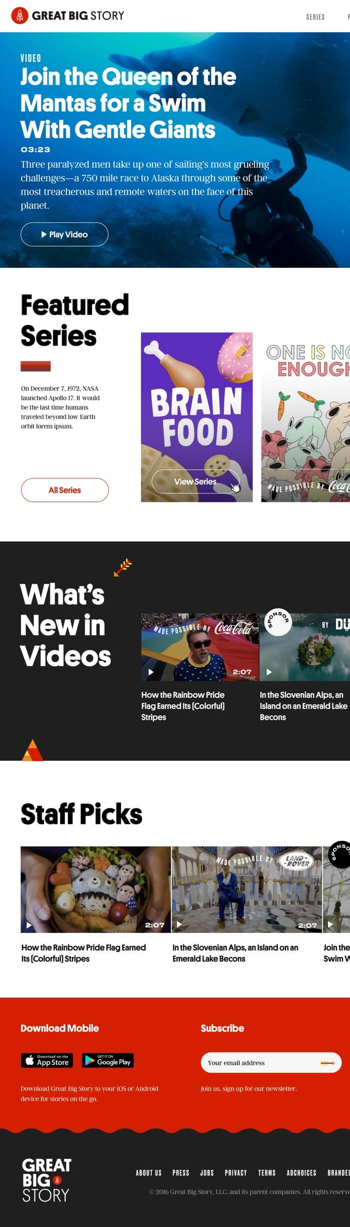 Great Big Story Video platform image