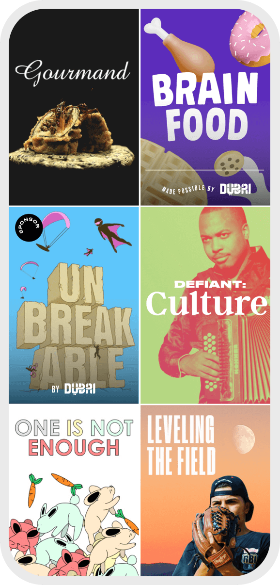 Great Big Story mobile image carousel one