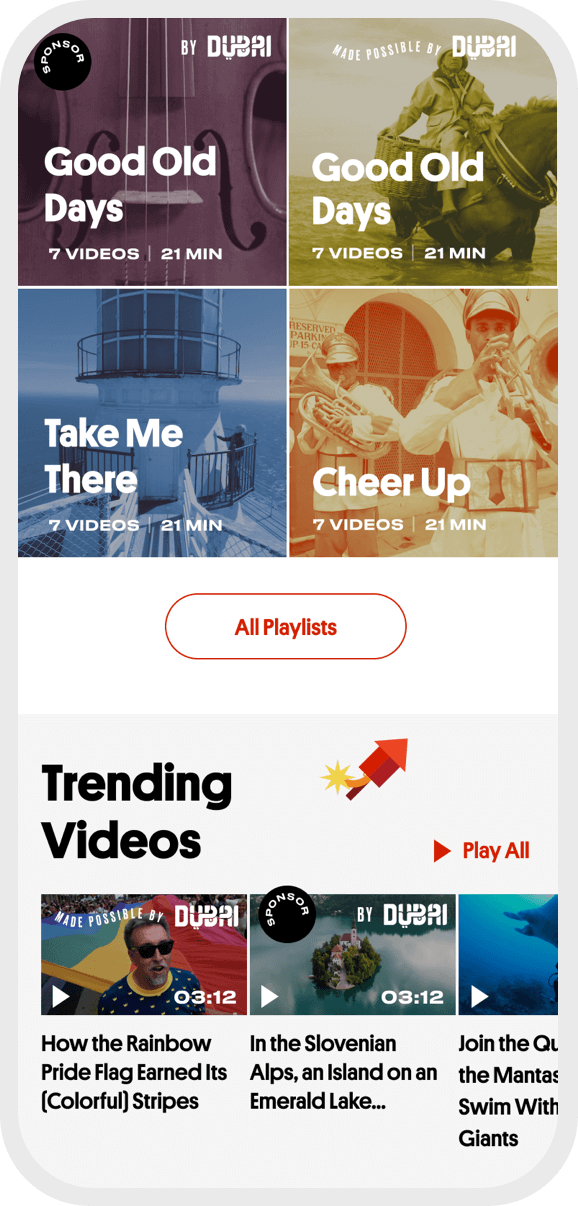 Great Big Story mobile image carousel six
