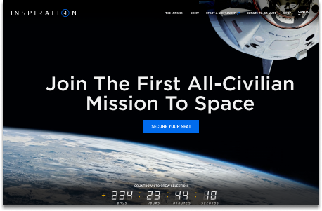 Inspiration 4 Homepage