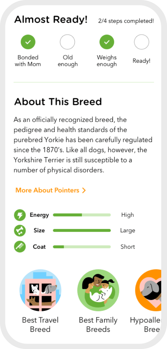 Puppy card instructions