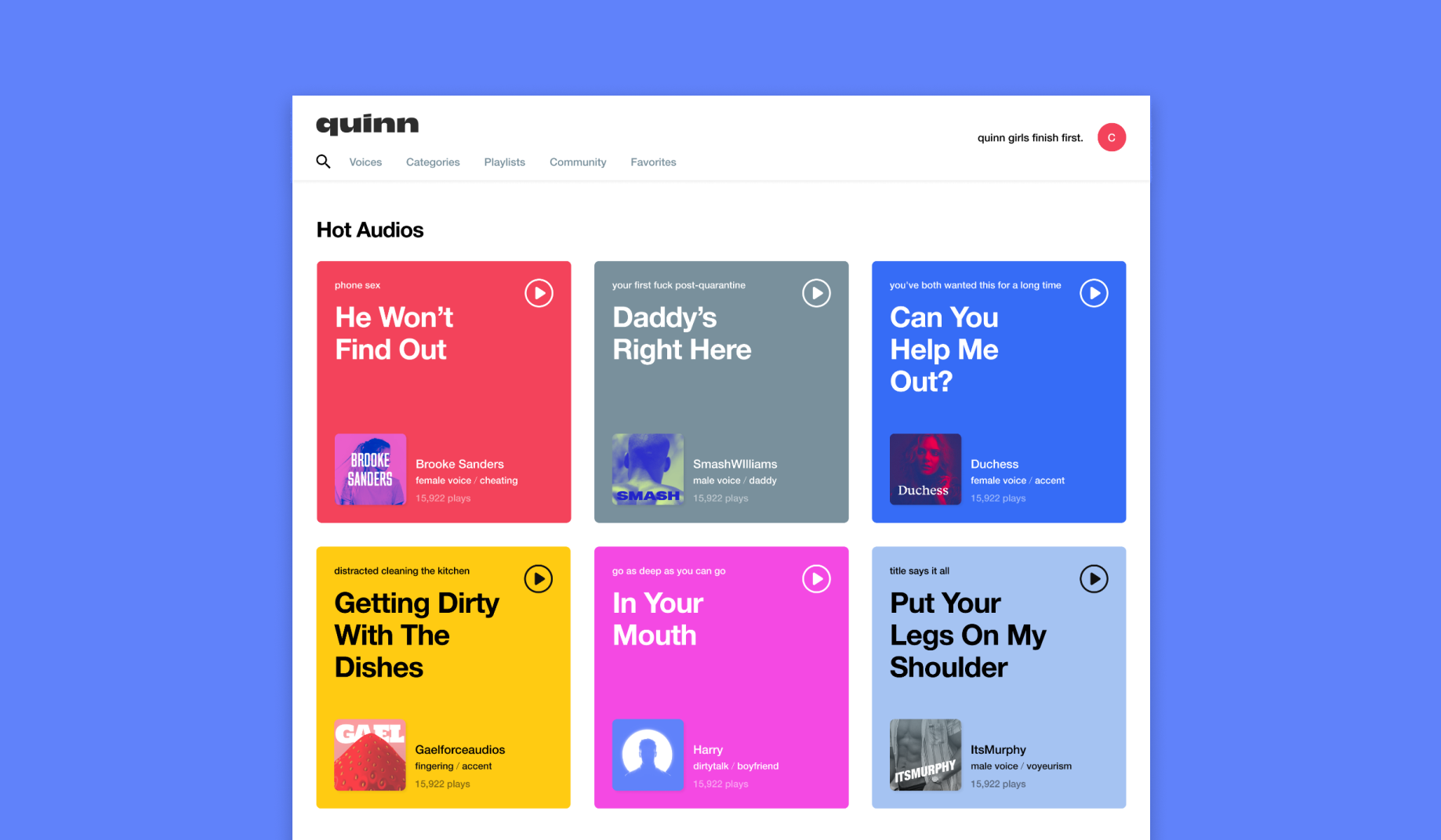 Quinn Dashboard Design