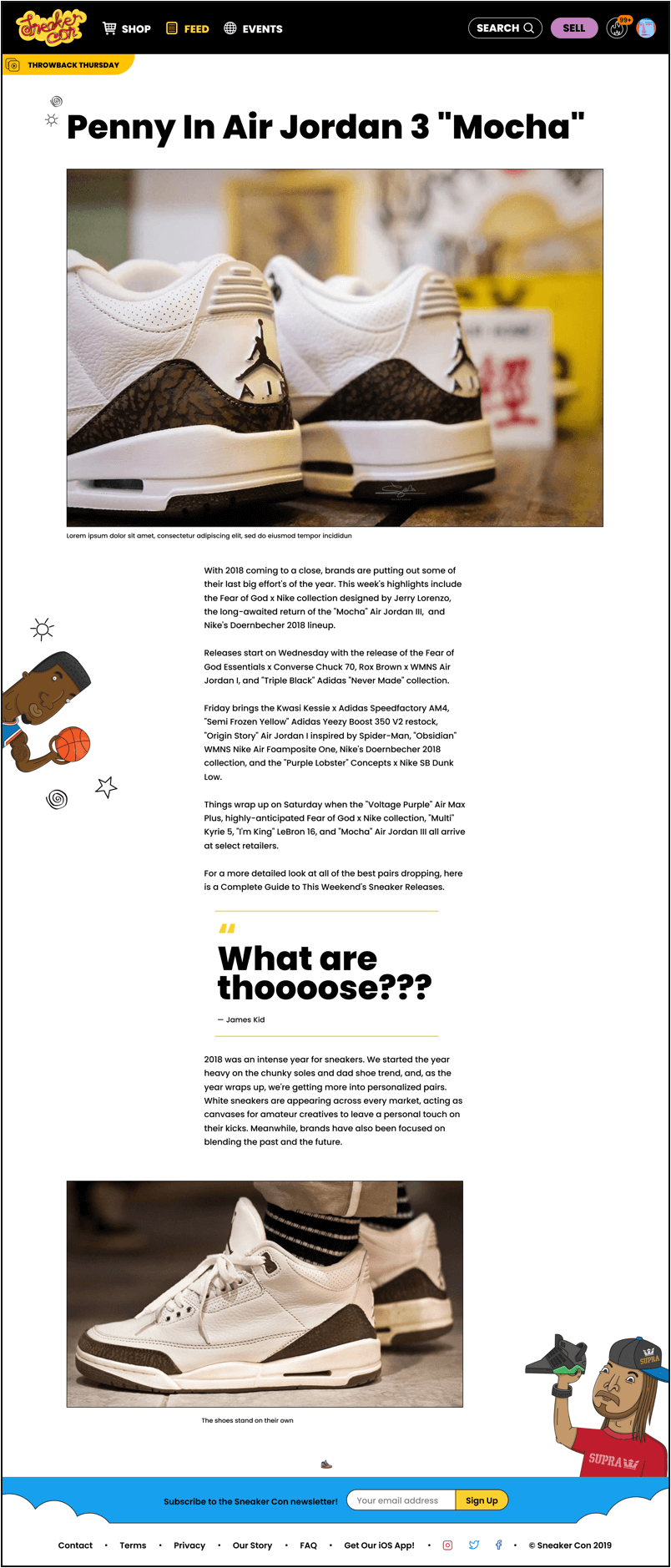 Sneaker Con throwback Thursday Air Jordan 3 page